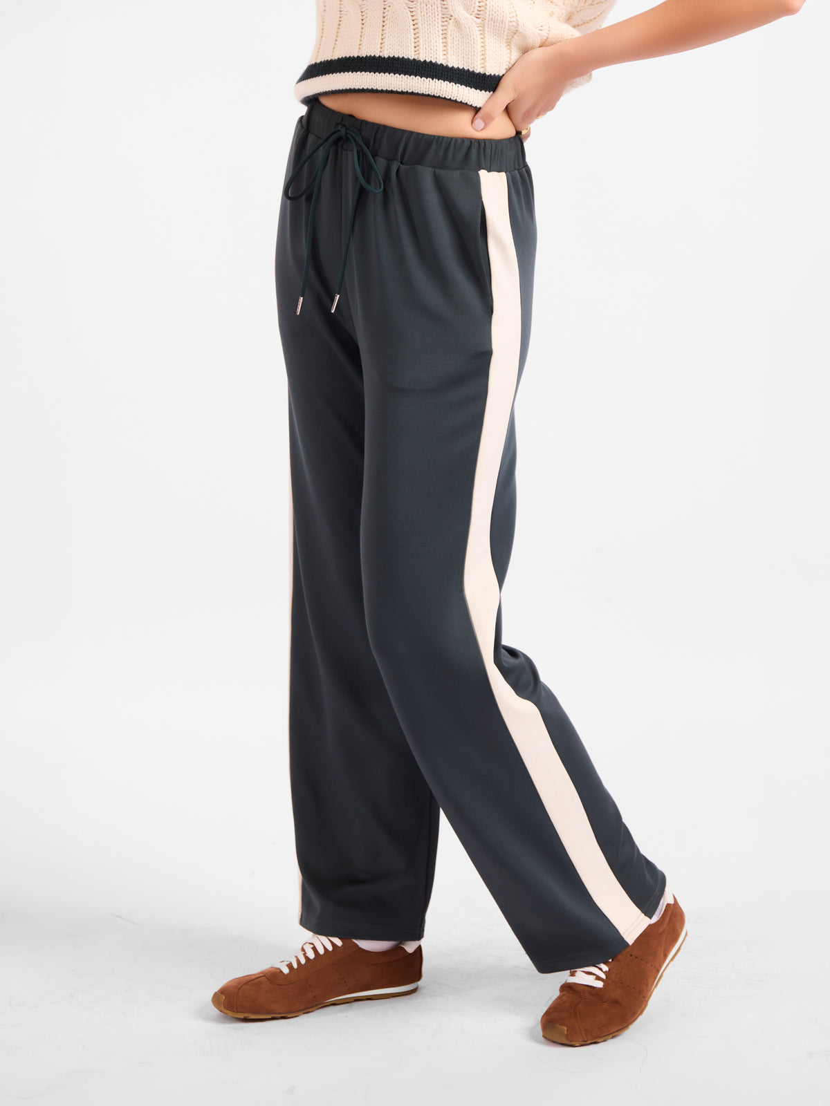 Freshman Track Pants - front crop view