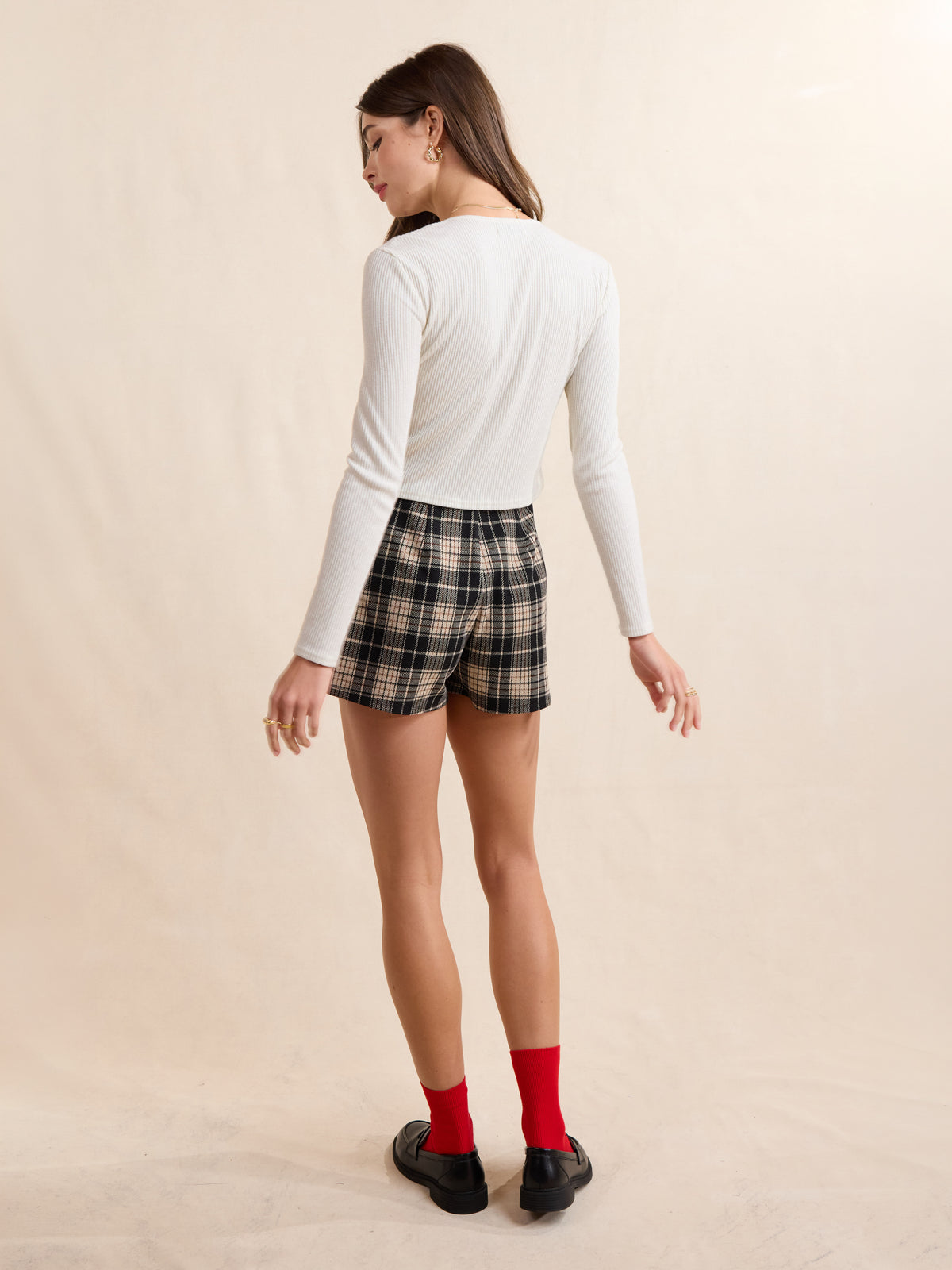 First Toast Ribbed Button Top