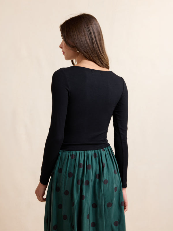 Ronan Boat Neck Knit Top