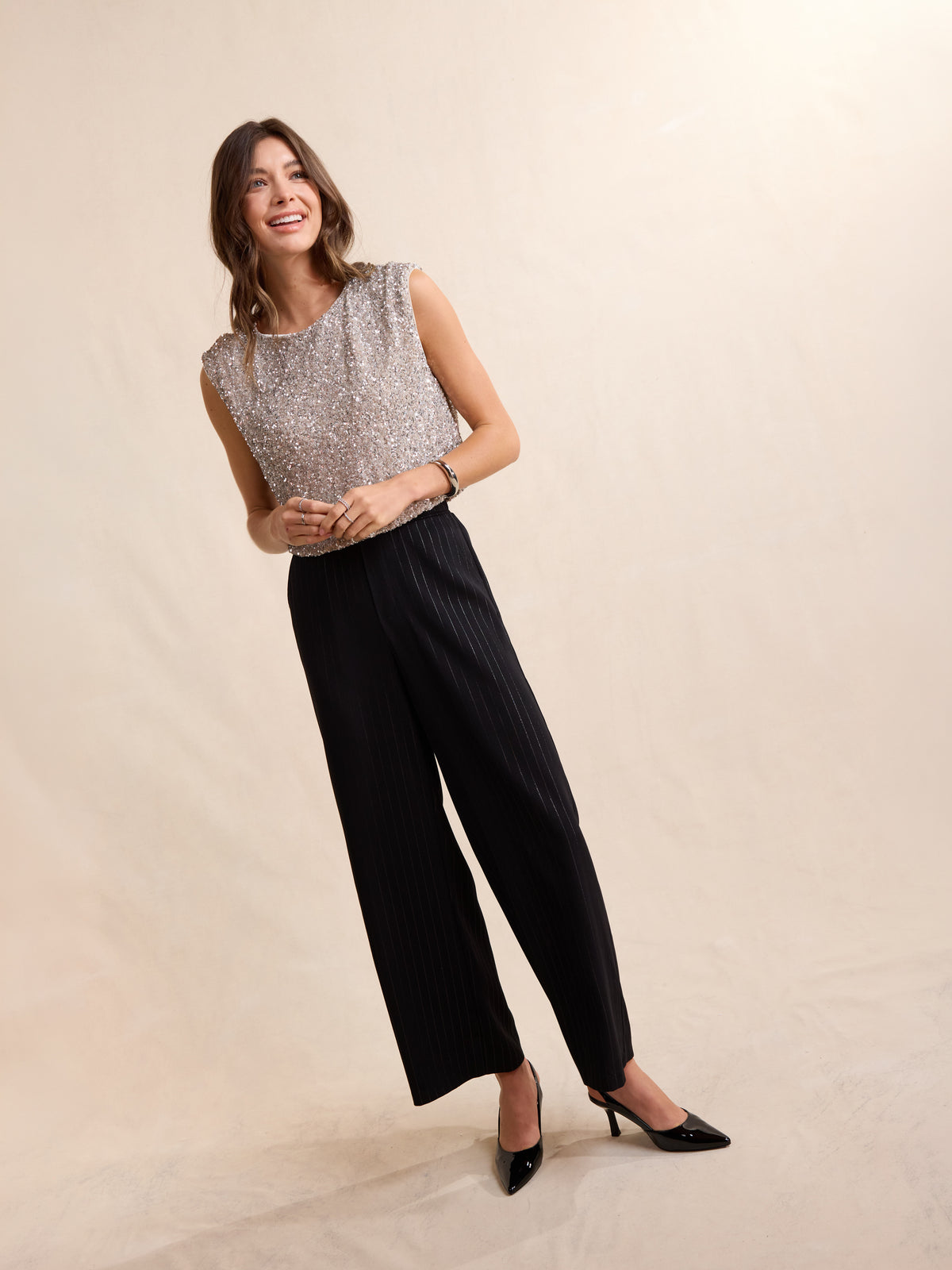 Luster Sequin Cami Top