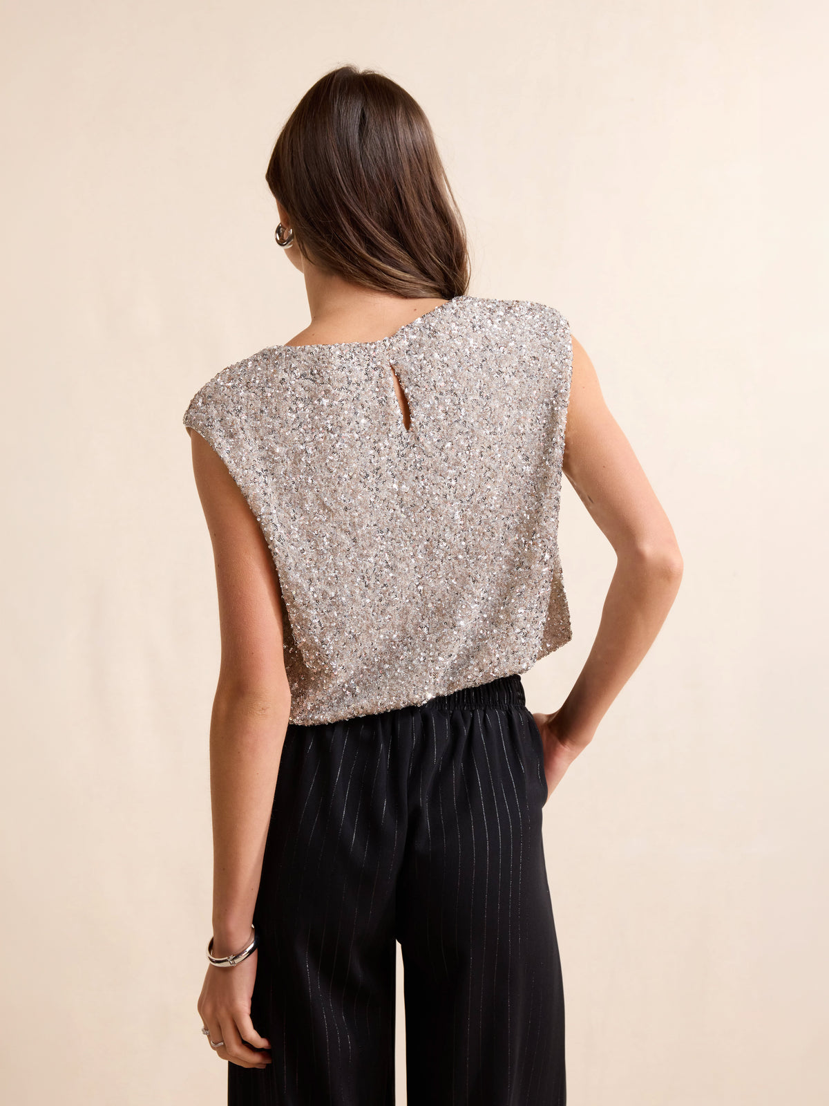 Luster Sequin Cami Top