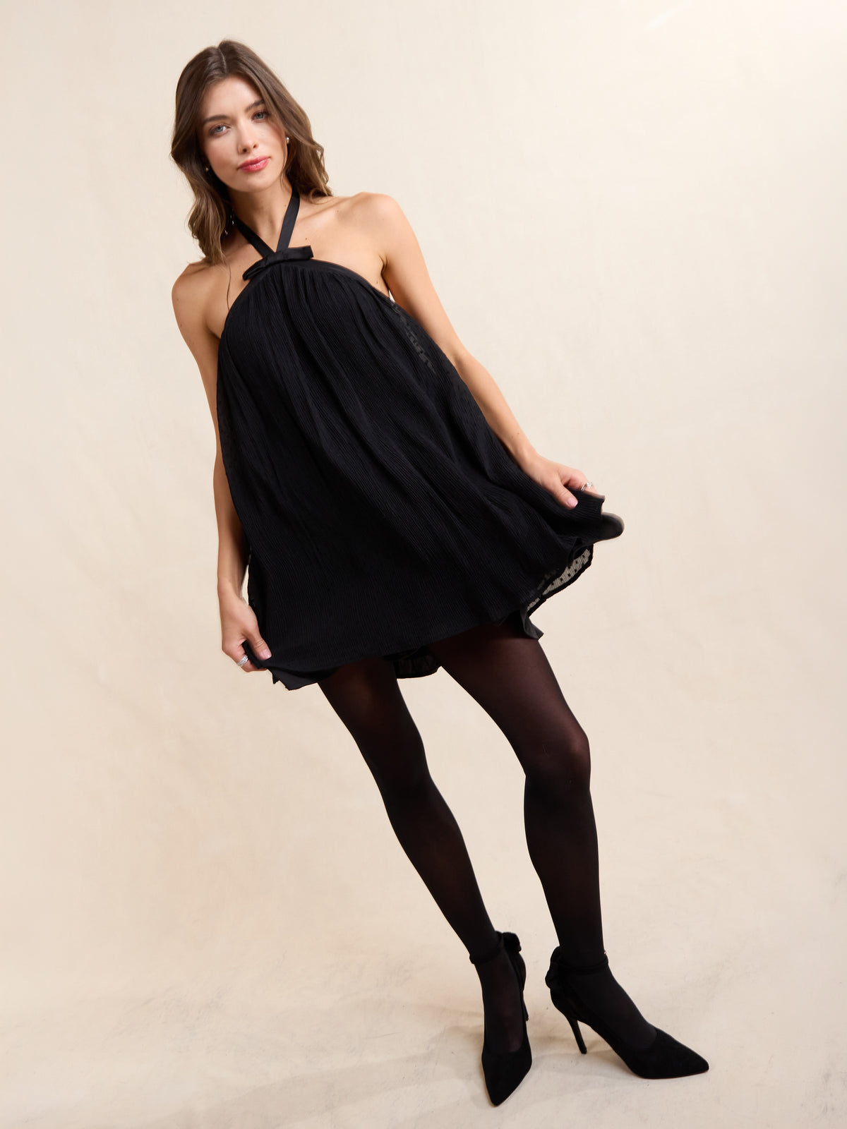 Nightcap Halter Mini Dress