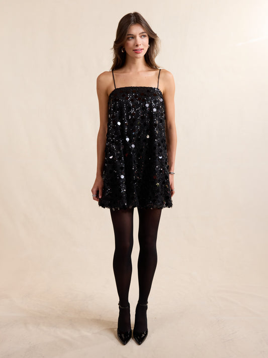 Sequin Dreams Bubble Mini Dress