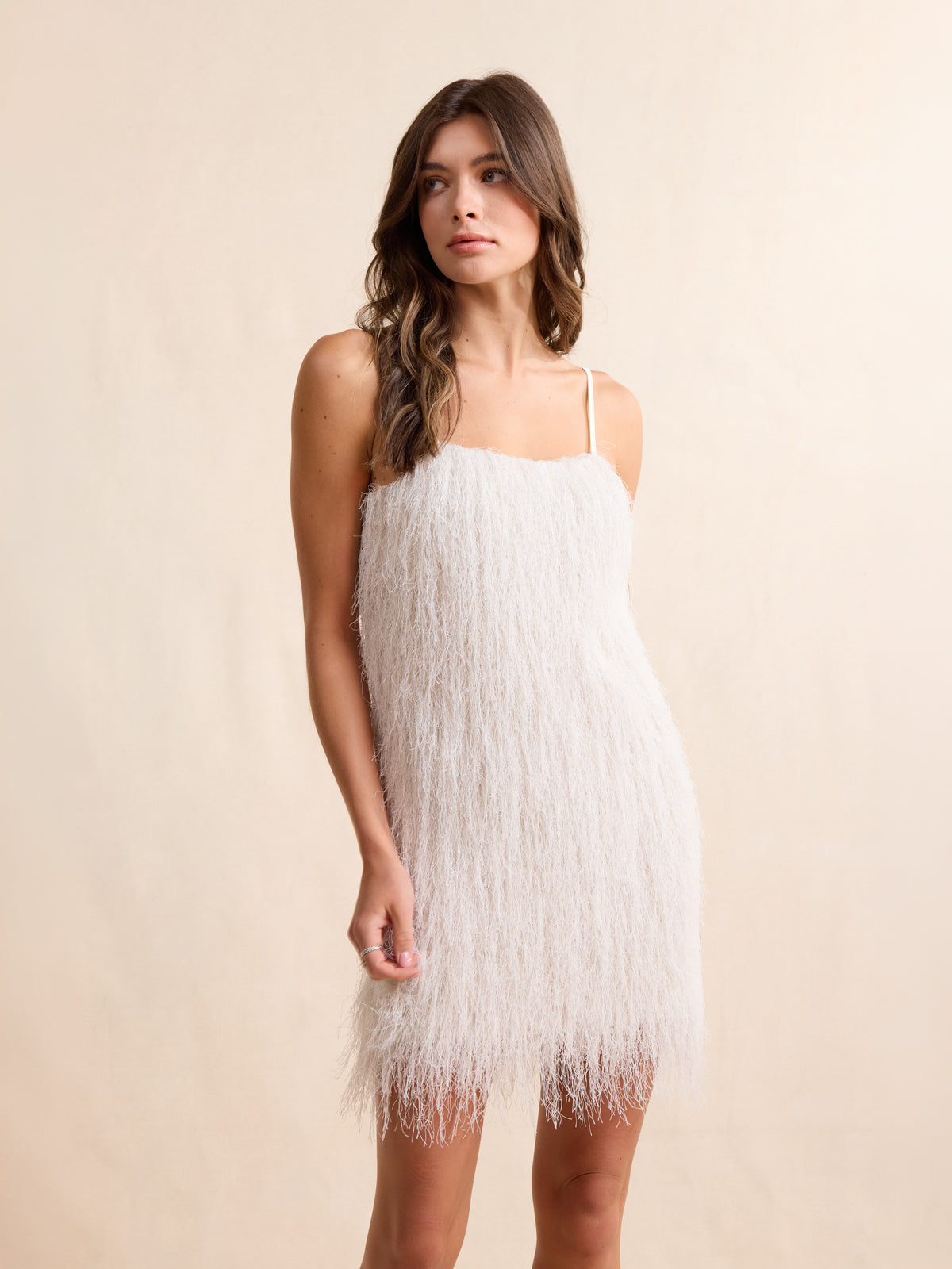 Angel Wings Fringe Mini Dress