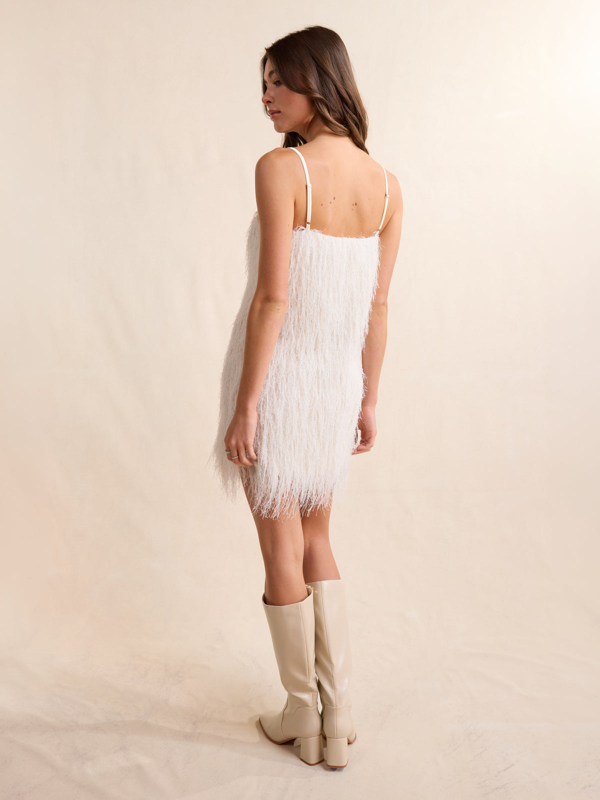 Angel Wings Fringe Mini Dress