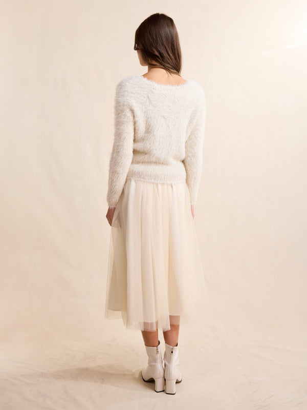 Sidney Pearl Eyelash Sweater