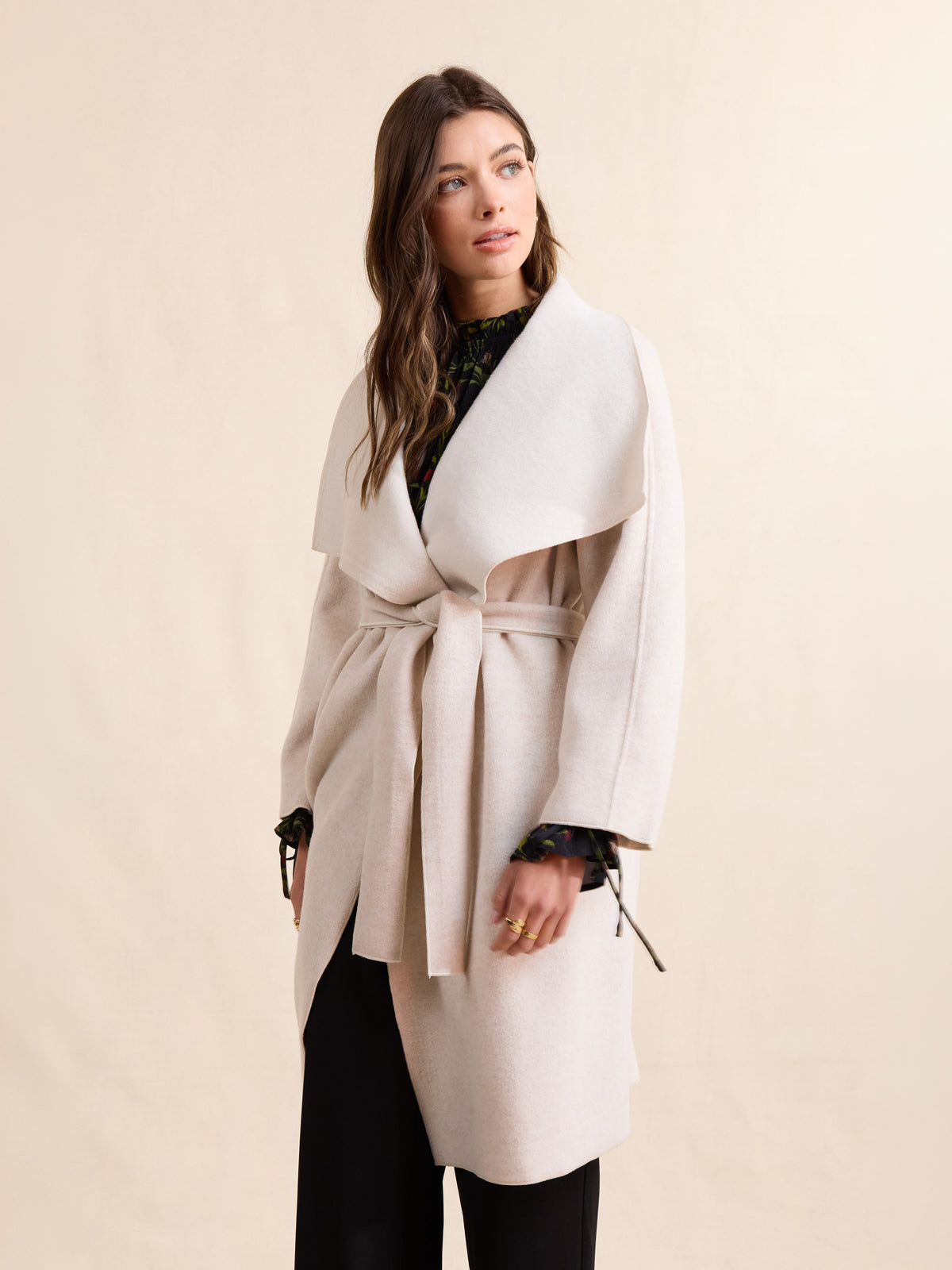 Adley Belted Wrap Coat