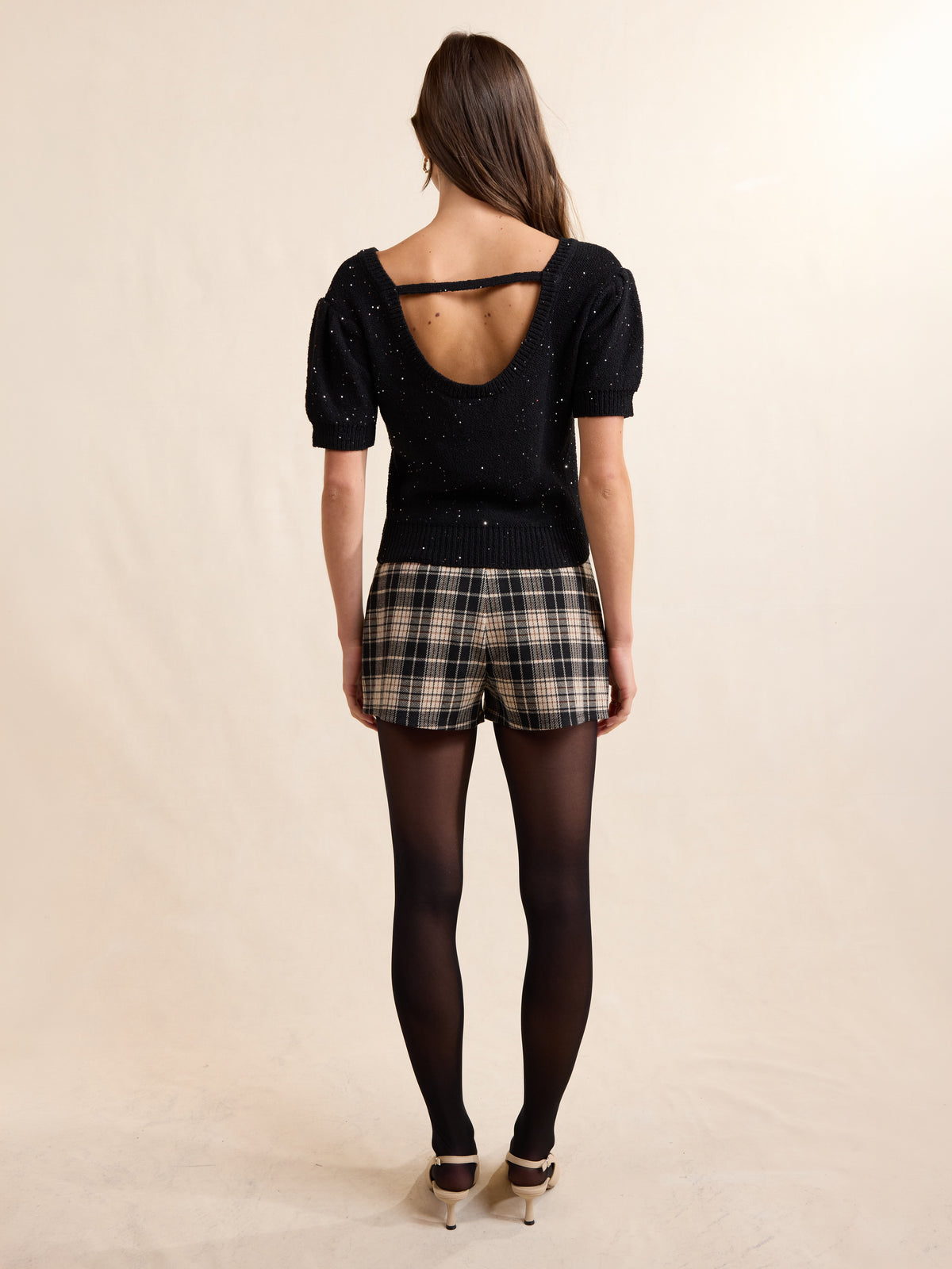 Served Up Stretch Plaid Shorts