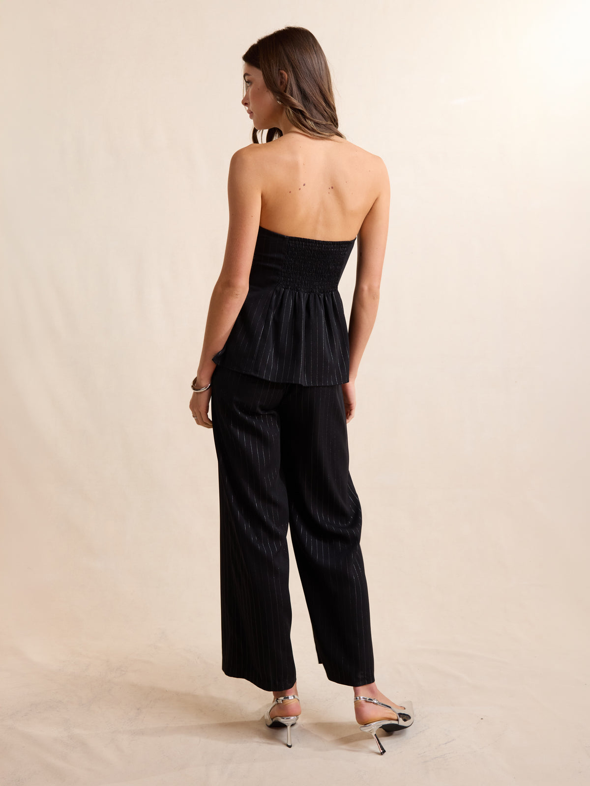 Gilded Evening Pinstripe Pants