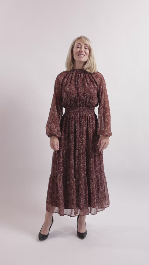 Candlelight Tiered Midi Dress