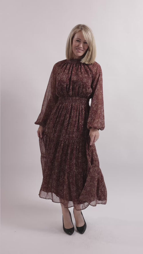 Candlelight Tiered Midi Dress