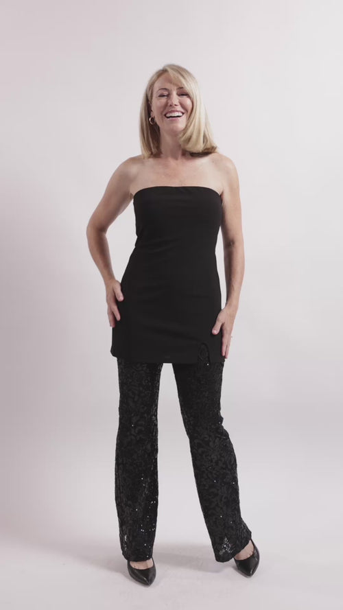 Stardom Strapless Sequin Jumpsuit